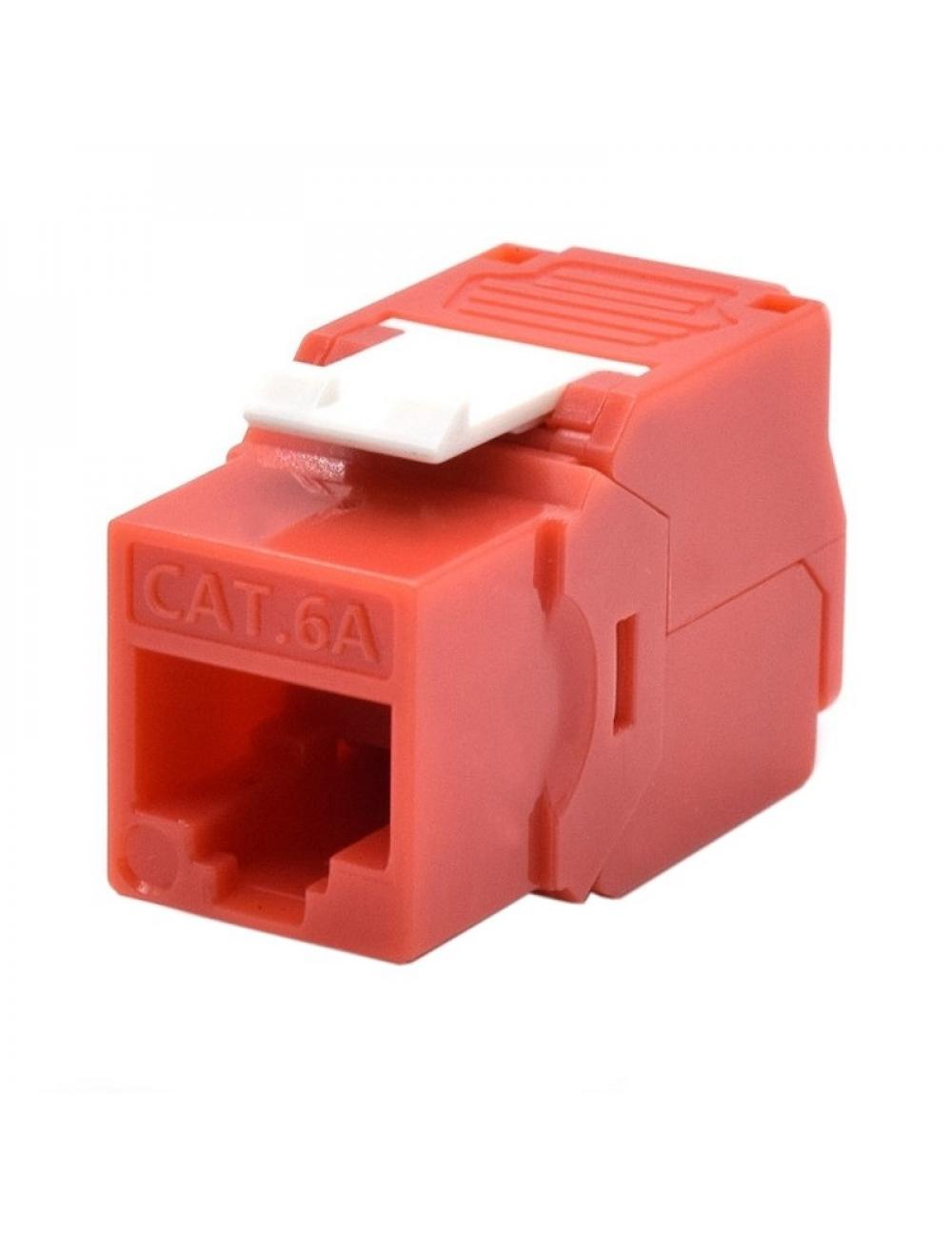 Wp keystone cat. 6a utp rj45/hembra rojo