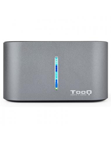 Tooq tqds-805g dock station doble bah僘 hdd gris
