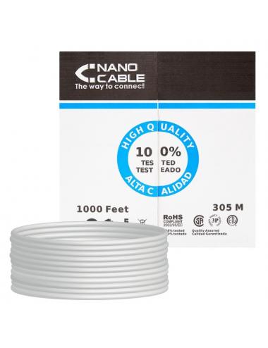 Nanocable bobina cable rj45 cat5e utp rigido 305m