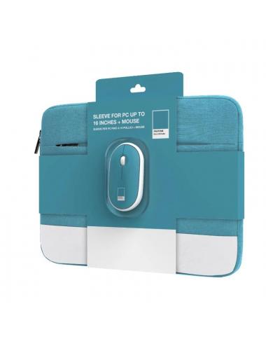 Celly kit sleeve pantone + raton 15,6" azul