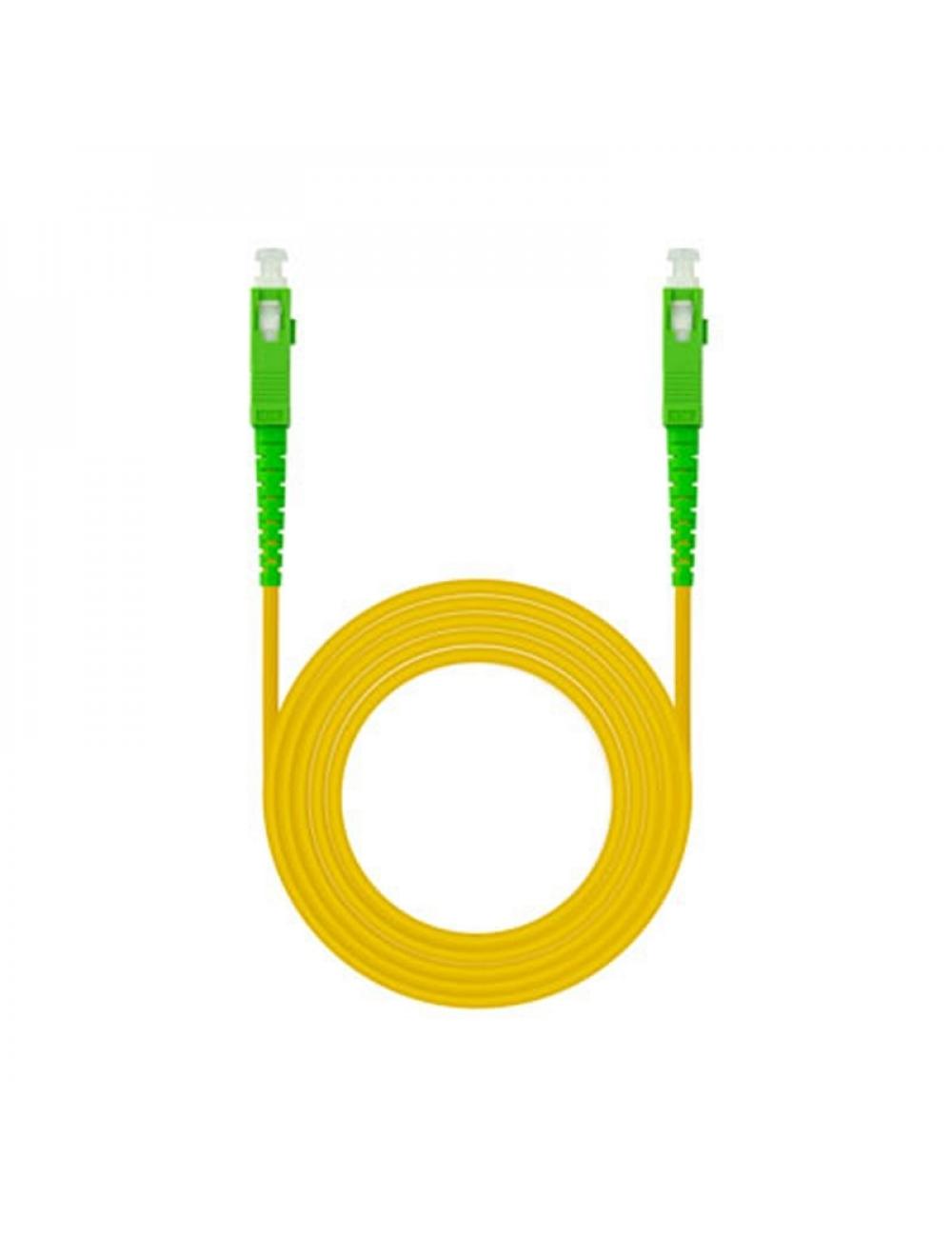 Nanocable cable fibra sc/apc lszh amarillo 5m