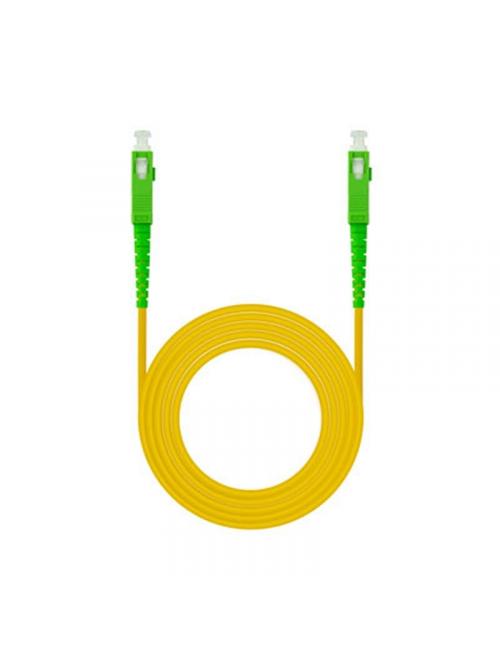 Nanocable cable fibra sc/apc lszh amarillo 5m