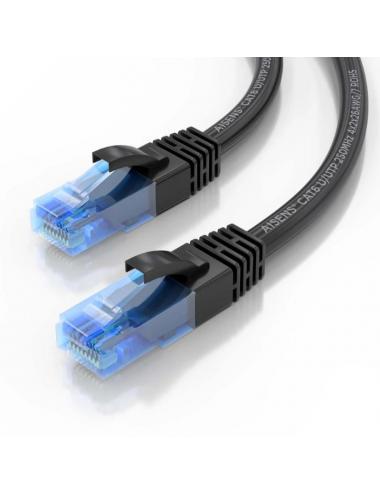 Aisens cable rj45 cat.6 utp awg26 cca negro 1.0m