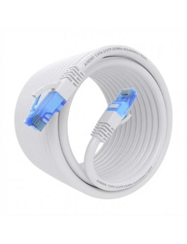 Aisens cable rj45 cat.6 utp awg26 cca blanco 7.5m