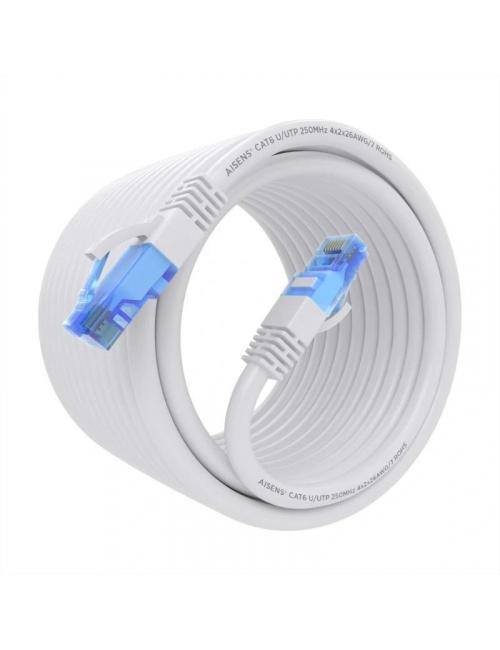 Aisens cable rj45 cat.6 utp awg26 cca blanco 7.5m