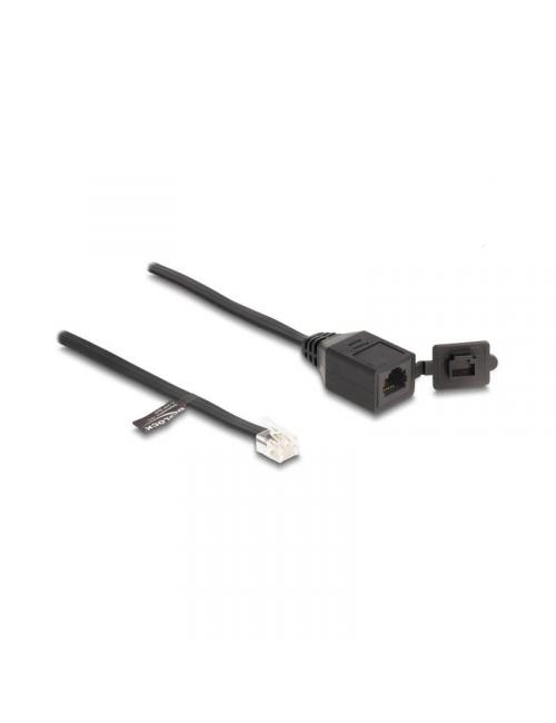 Delock cable rj11 macho a rj11 hembra con tapa