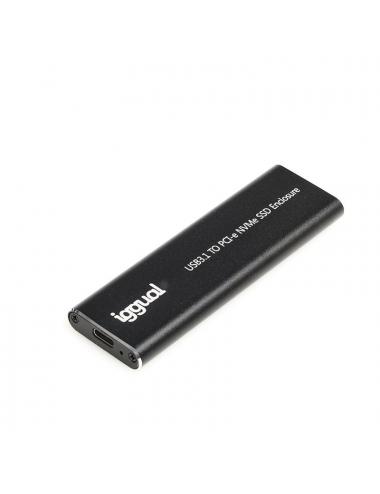 Iggual caja externa usb-c 3.1 ssd m.2 nvme y sata