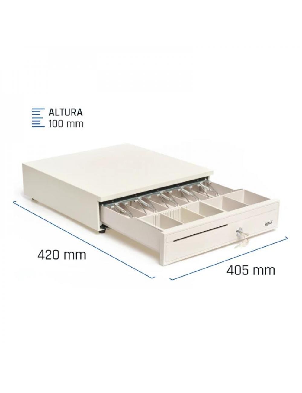 Iggual caj portamonedas iron-30w 42cm 5+5 blanco