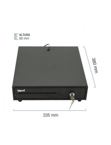 Iggual caj portamonedas iron-10 38cm 4+6 negro