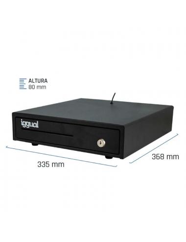 Iggual caj portamonedas iron-15 37cm 4+8 negro