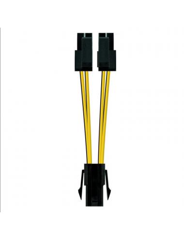 Nanocable cable alimentaci 4pin/h-4+4pin/m, 15 c