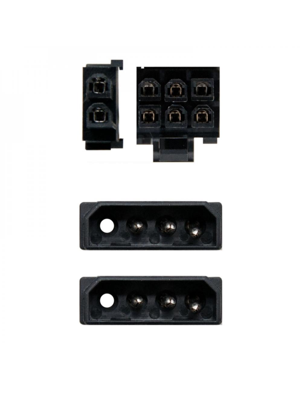 Nanocable cable vga 2x5.25"/m-pci-e(6+2pin)/m 20cm