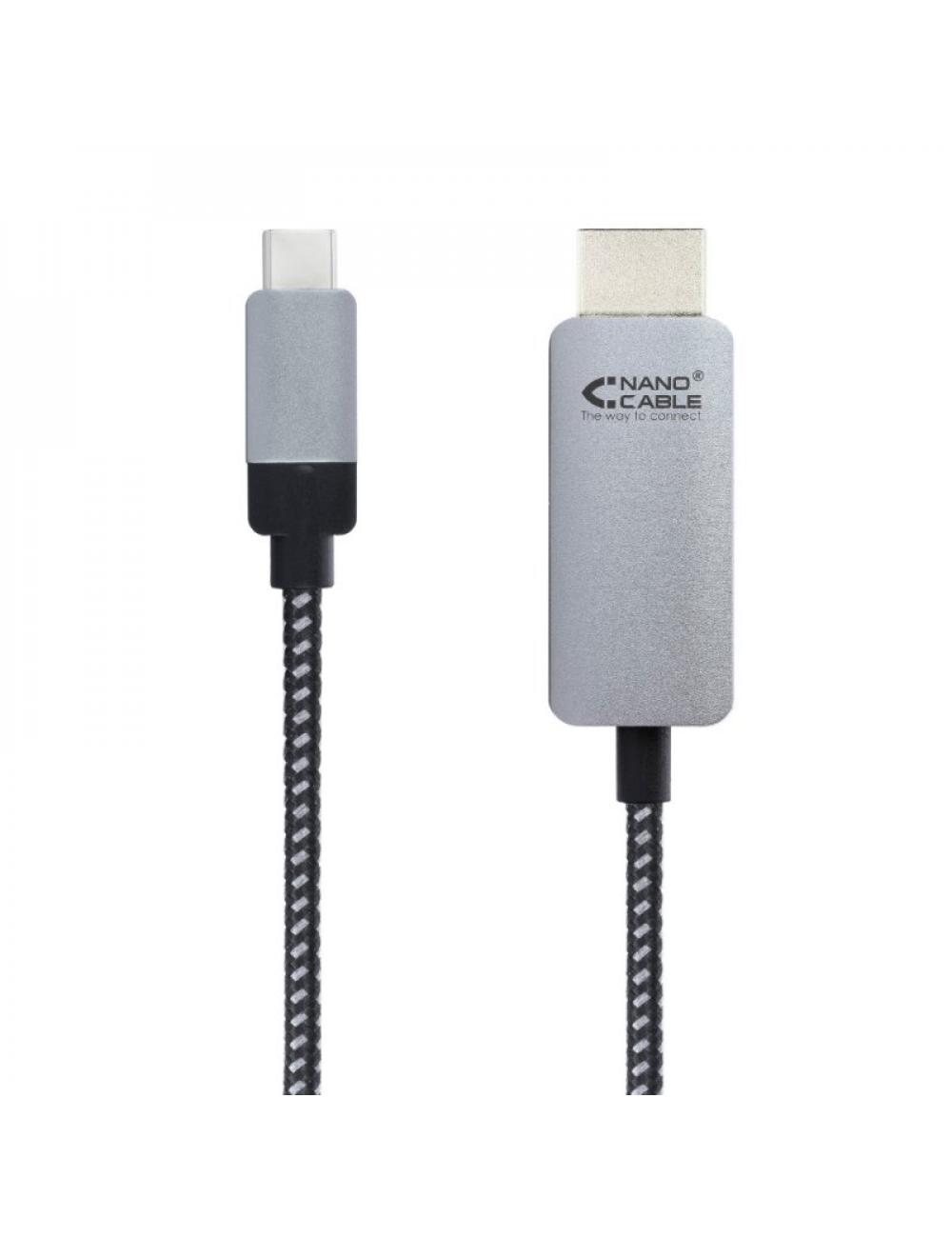 Nanocable cable conversor usb-c/m a hdmi/m 3 m