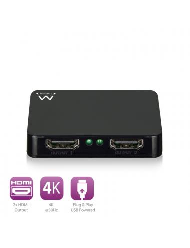 Ewent divisor 4k hdmi 1x2 high speed