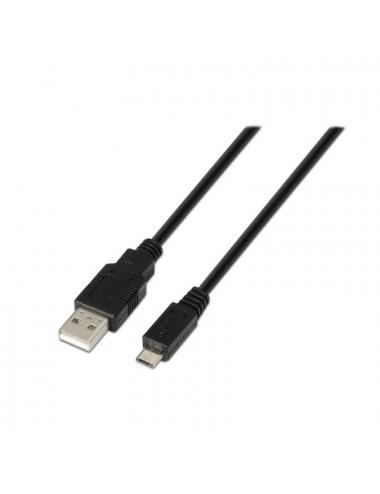 Aisens cable usb 2.0 tipo a/m-micro b/m negro 1.8m