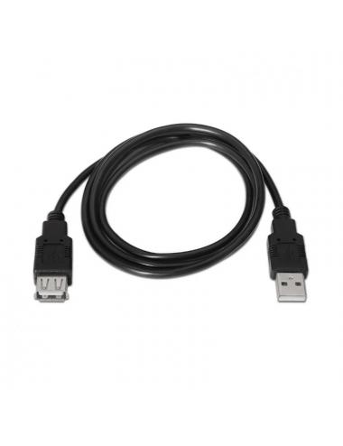 Aisens cable usb 2.0 tipo a/m-a/h negro 1.8m