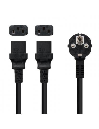 Nanocable cable aliment. cee7/m a 2xc13/h 1,8m