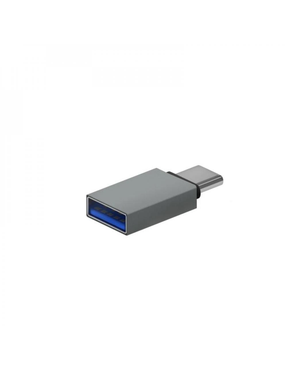 Aisens mini adaptador usb 3.2 gen1 3a cm-ah gris