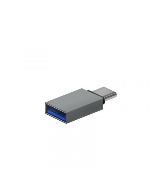 Aisens mini adaptador usb 3.2 gen1 3a cm-ah gris