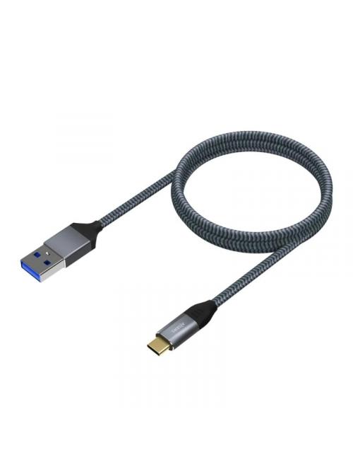Aisens cable usb 3.1 gen2 alu 3a cm-am gris 2.0m