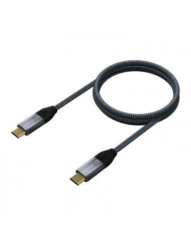 Aisens cable usb3.2 gen2x2 5a e-mark cm-cm gris 2m