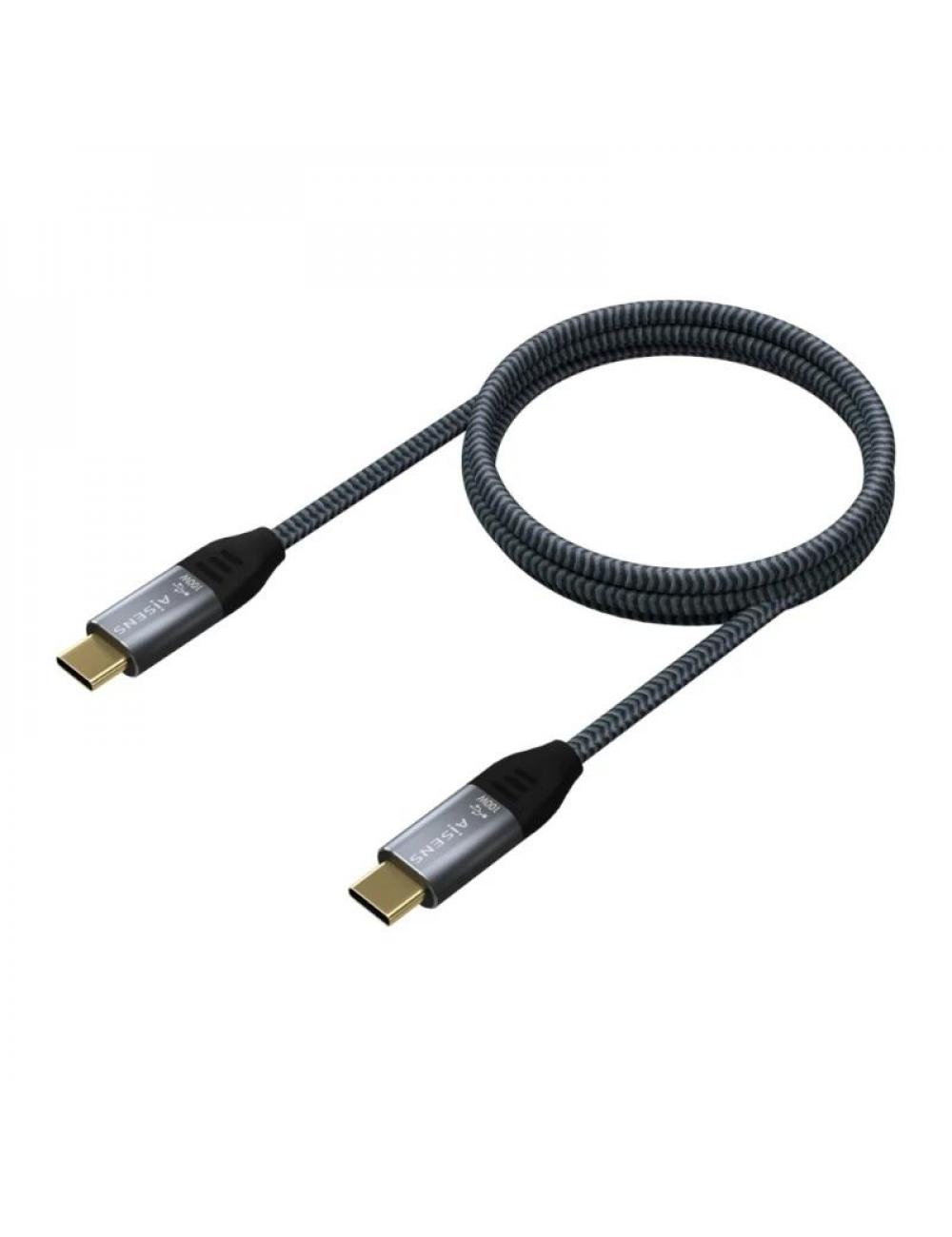 Aisens cable usb3.2 gen2x2 5a e-mark cm-cm gris 2m