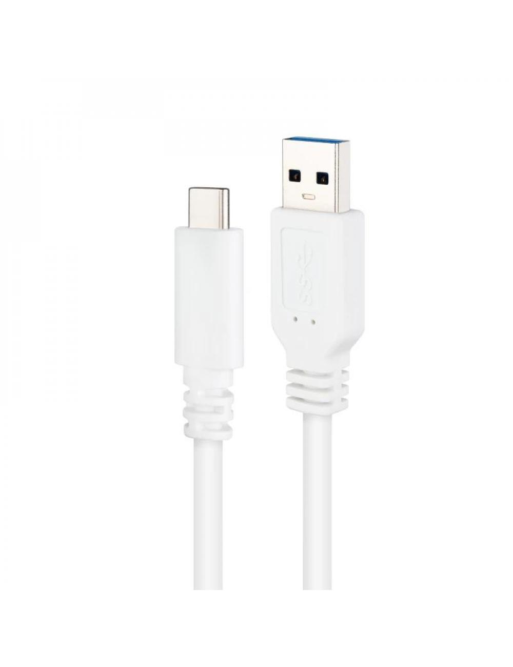 Nanocable cable usb 3.1 gen2 usb-c/a 0,5 m blanco