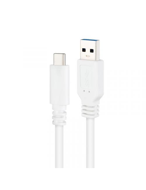 Nanocable cable usb 3.1 gen2 usb-c/a 0,5 m blanco