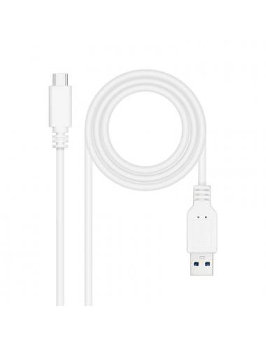 Nanocable cable usb 3.1 gen2 usb-c/a 1 m blanco