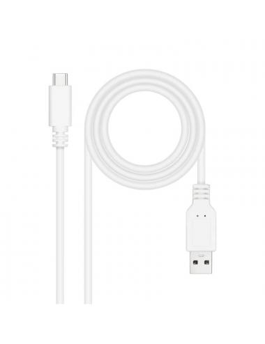 Nanocable cable usb 2.0 3a usb-c-m/m 1m blanco