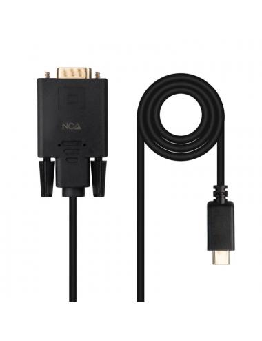 Nanocable cable conversor usb-c/m a vga/m 1,8 m