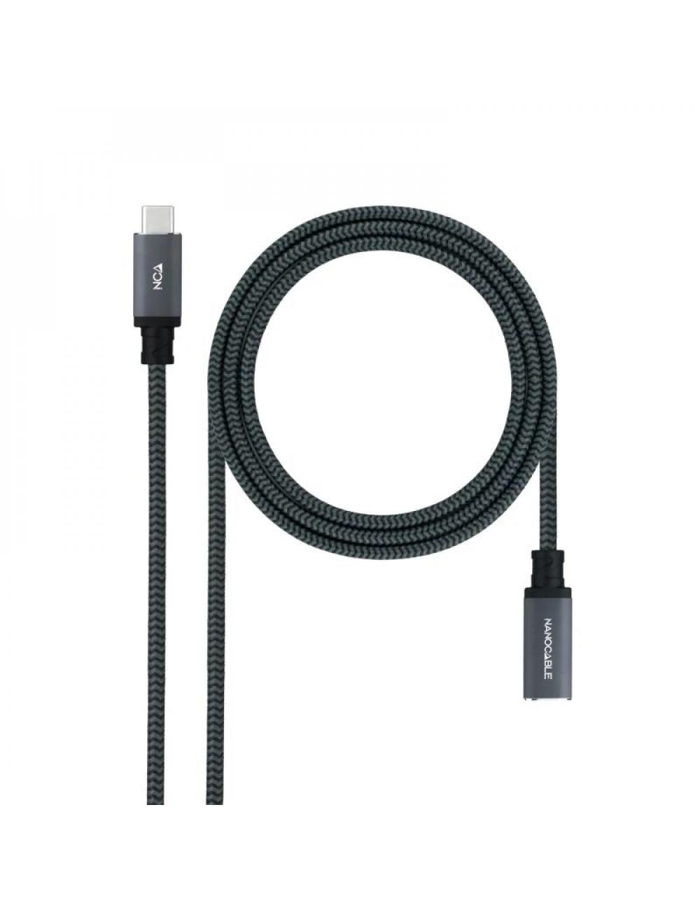 Nanocable cable usb 3.2 gen2x2 100w c/m-h 2 m