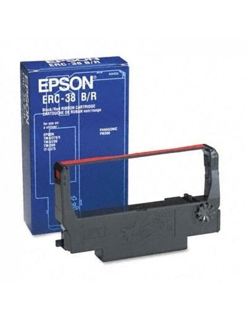 Epson cinta erc-38br negro/rojo tmu200/u300
