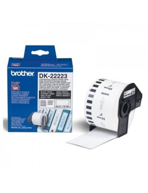 Brother cinta papel termico adhesivo 50mm