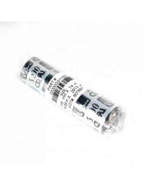 Zebra cinta cera 2300 110mm 74 metros 12 uds