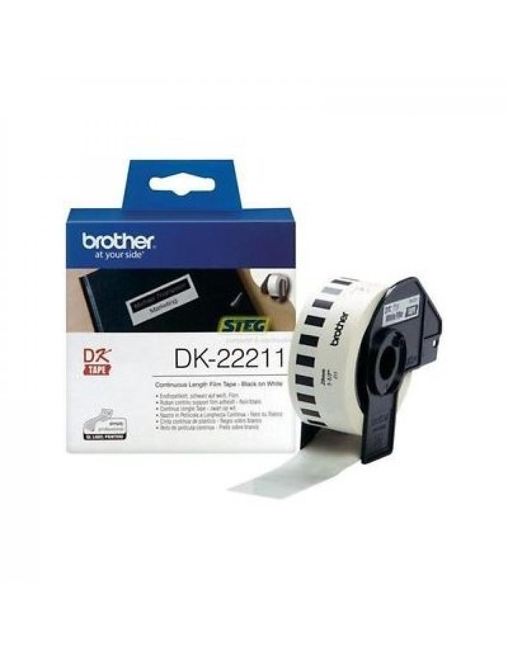 Brother cinta de pel兤ula pl疽tica (blanca) 29mm