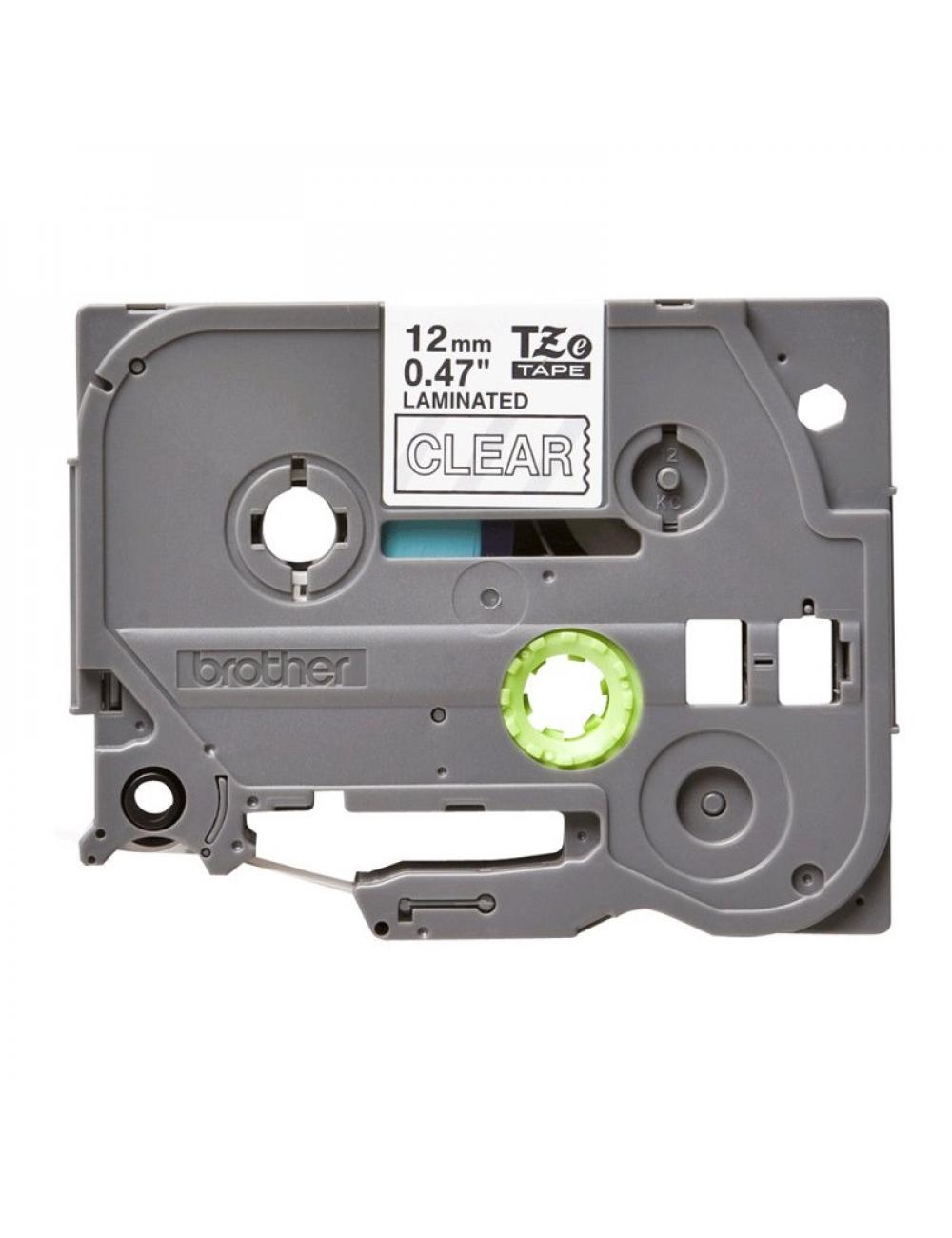 Brother cinta laminada blanco/transparente 12 mm