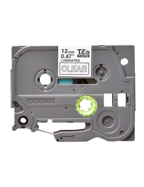Brother cinta laminada blanco/transparente 12 mm
