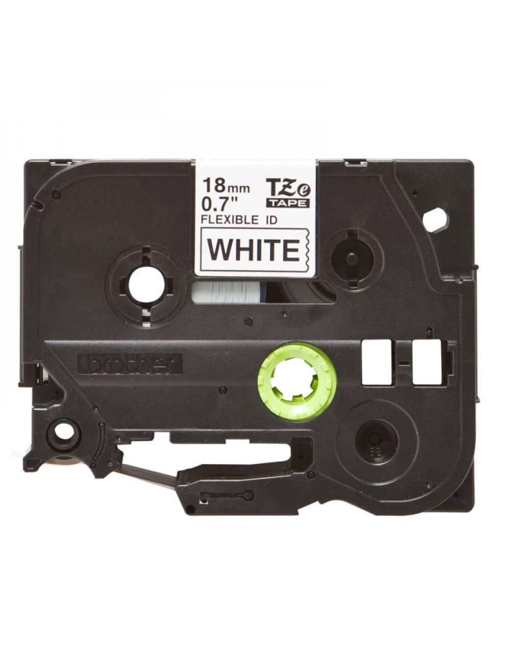 Brother cinta tzefx241 texto negro/blanco 18mm