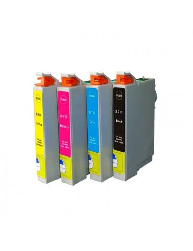 Inkoem cartucho compatible epson t0712 cian