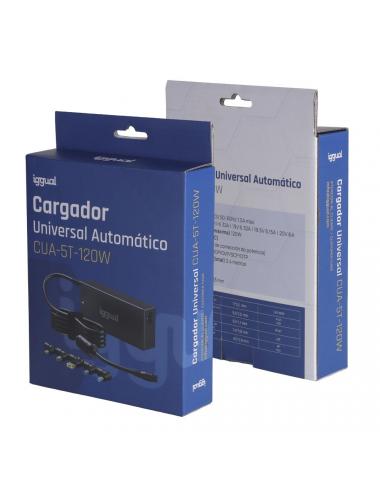 Iggual cargador universal autom疸ico cua-5t-120w