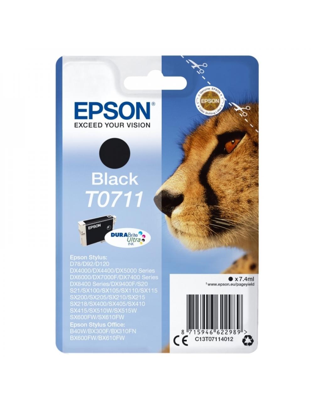 Epson cartucho t0711 negro
