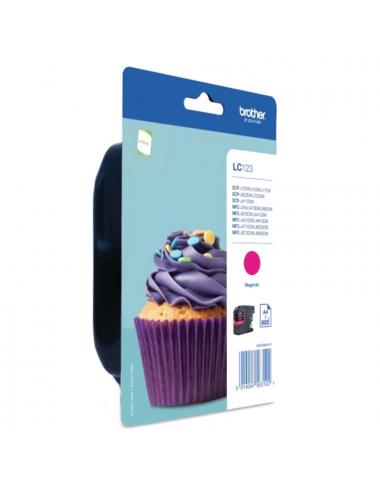 Brother cartucho lc123mbp magenta blister
