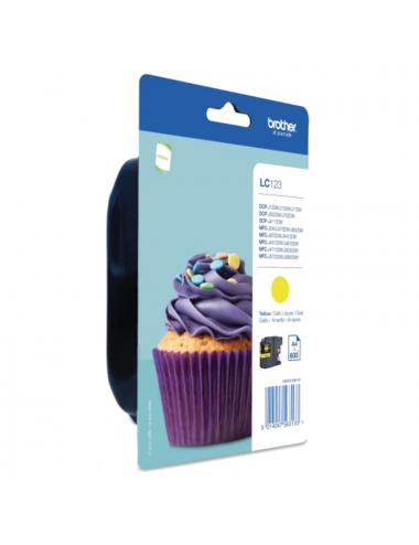 Brother cartucho lc123ybp amarillo blister