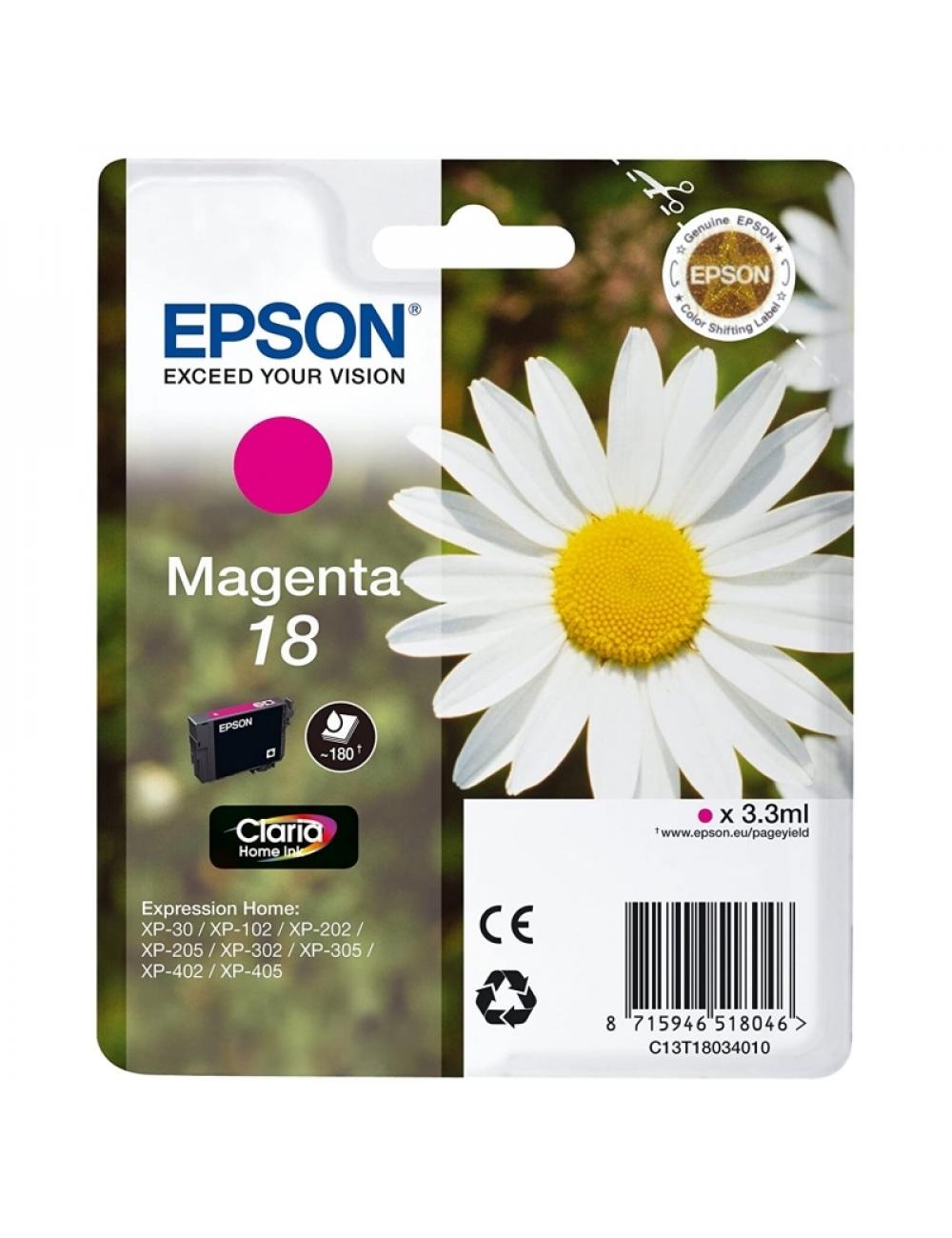 Epson cartucho t1803 magenta