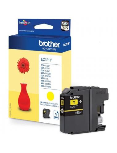 Brother cartucho lc121ybp amarillo blister