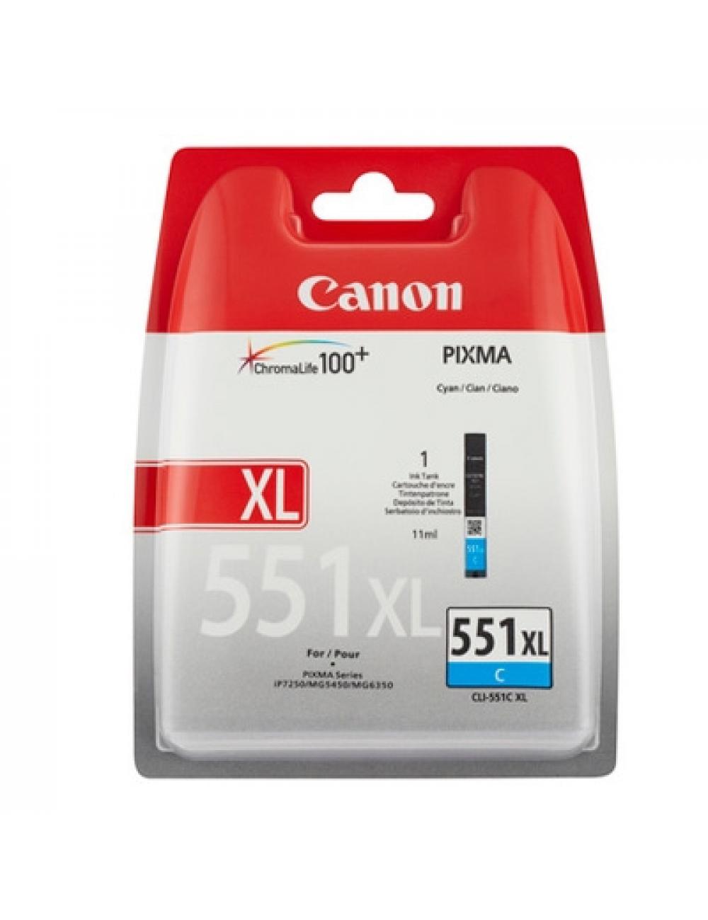 Canon cartucho cli-551c xl cian