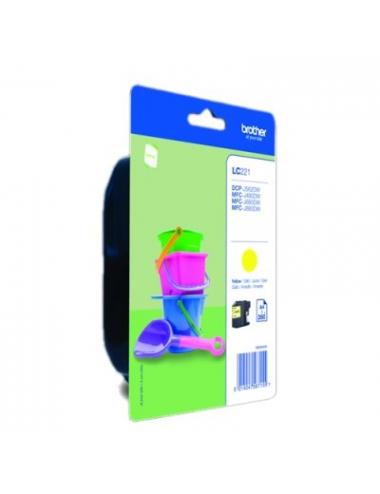 Brother cartucho lc221ybp amarillo