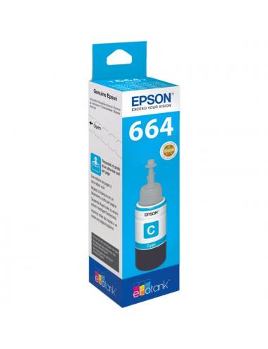 Epson botella tinta ecotank t6641 cyan