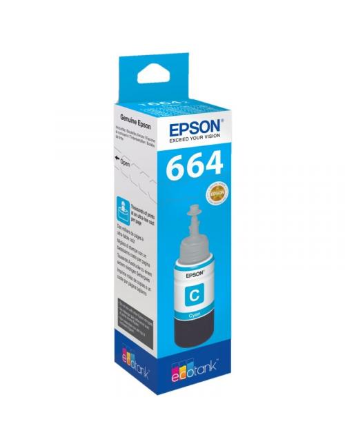Epson botella tinta ecotank t6641 cyan